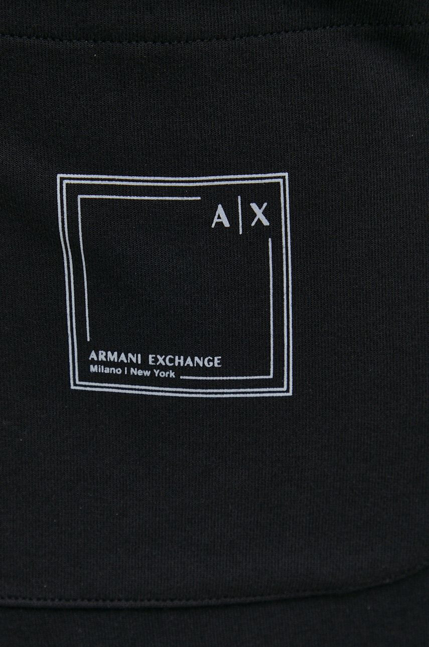 Armani Exchange Šortky pánske čierna farba - Pepit.sk