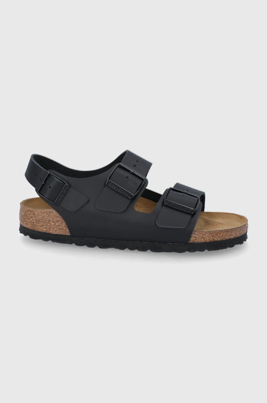 Birkenstock Kožené sandále Milano 34193.Milano-Black dámske čierna farba - Pepit.sk