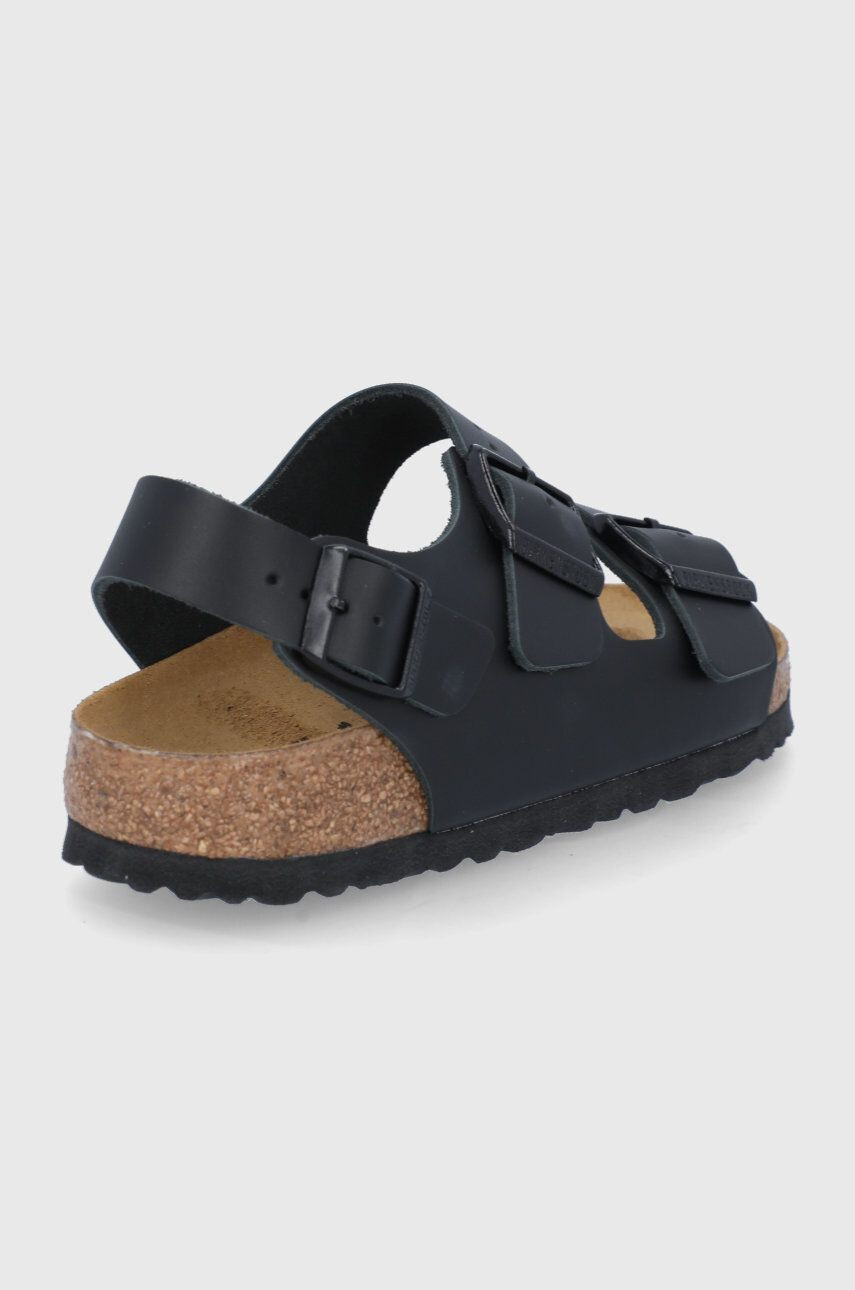 Birkenstock Kožené sandále Milano 34193.Milano-Black dámske čierna farba - Pepit.sk