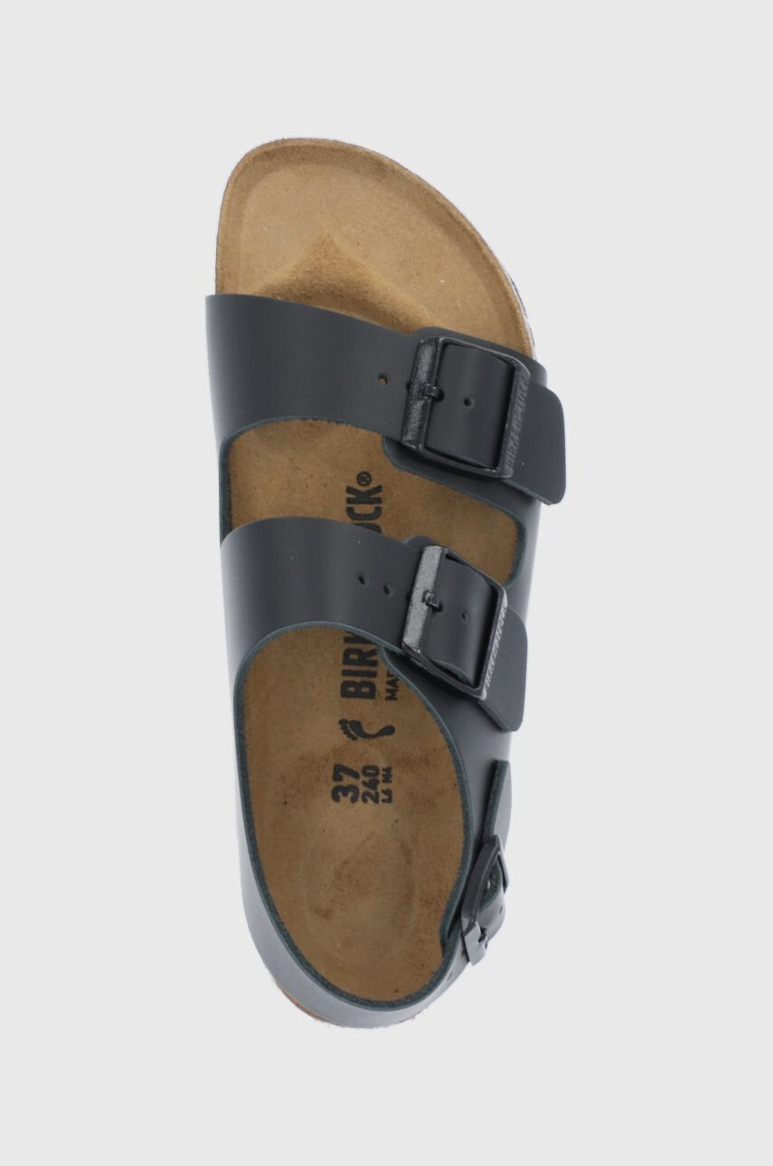 Birkenstock Kožené sandále Milano 34193.Milano-Black dámske čierna farba - Pepit.sk