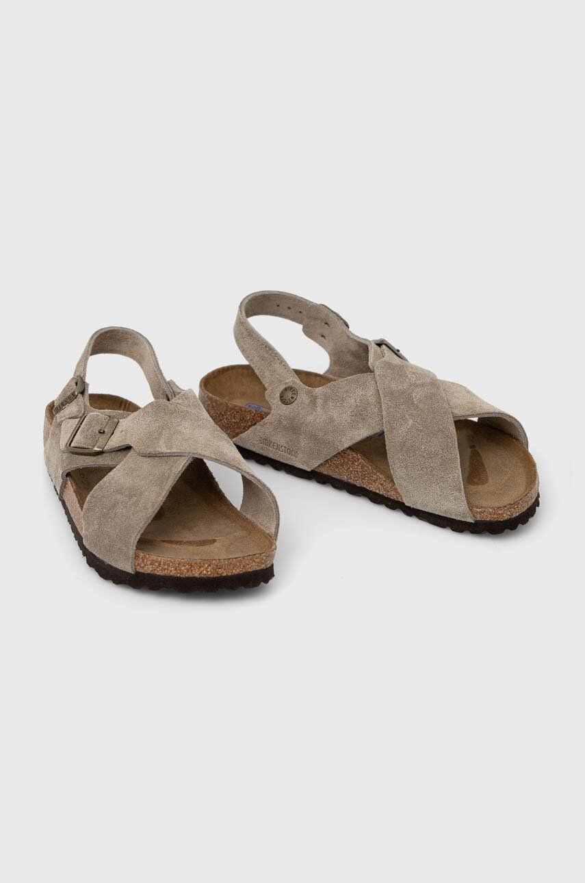 Birkenstock Kožené sandále Tulum SFB dámske béžová farba 1024110 - Pepit.sk