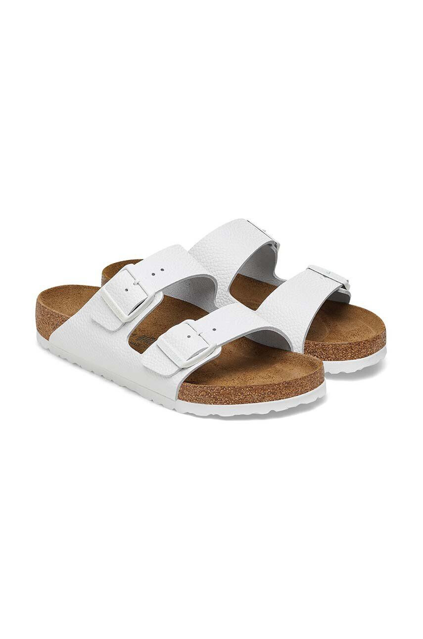 Birkenstock Kožené šľapky Arizona pánske biela farba 1025048 - Pepit.sk