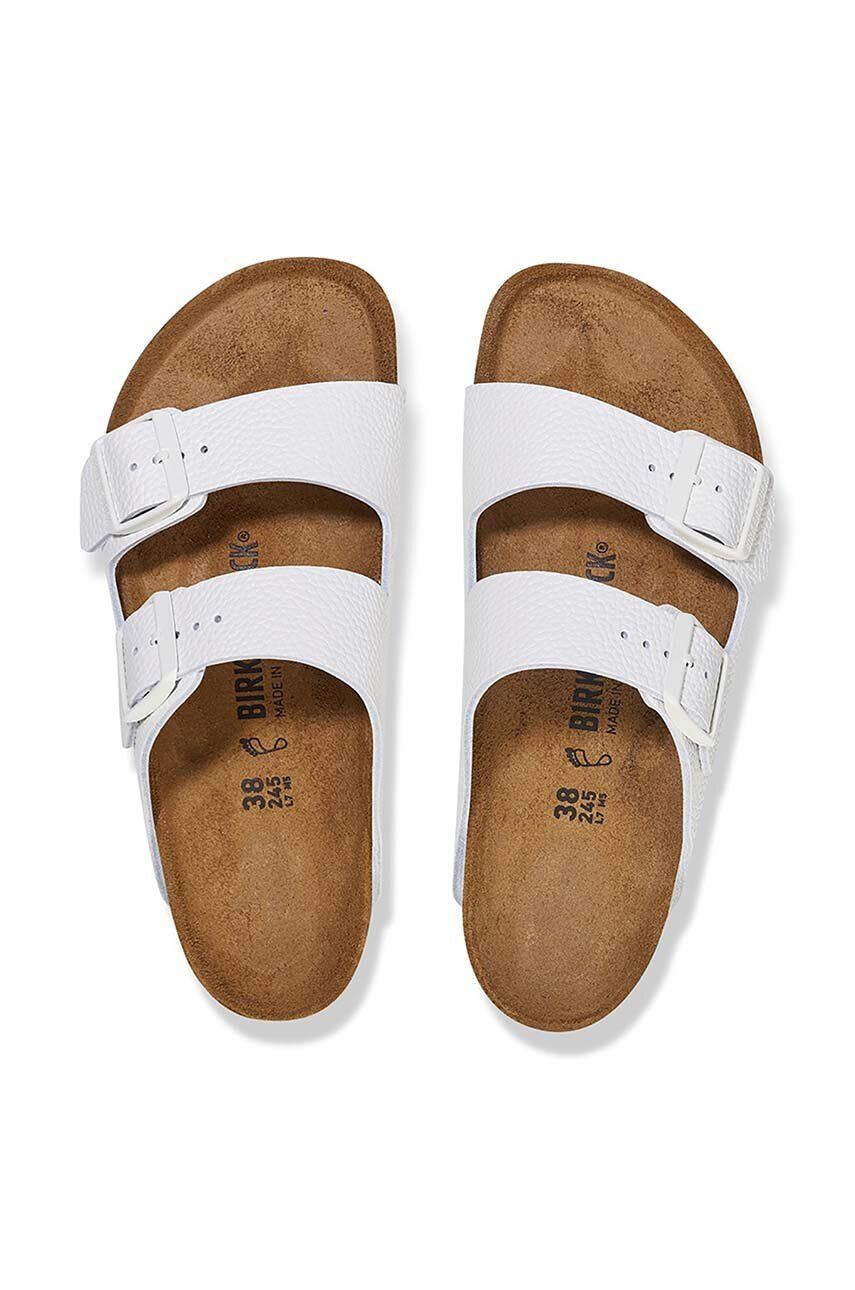 Birkenstock Kožené šľapky Arizona pánske biela farba 1025048 - Pepit.sk