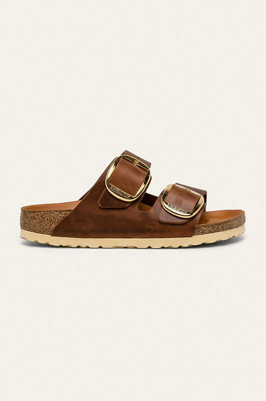 Birkenstock Kožené šľapky Arizona Big Buckle 1011073-COGNAC - Pepit.sk