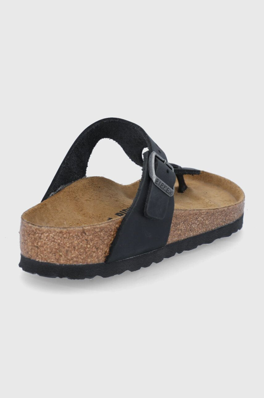 Birkenstock Kožené žabky Gizeh 845251-Oil.Blk čierna farba - Pepit.sk