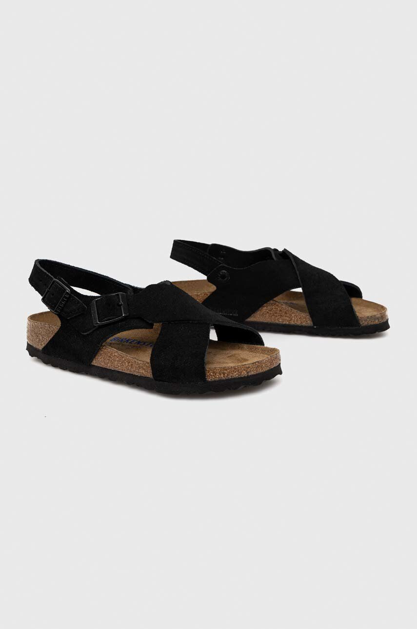 Birkenstock Semišové sandále Tulum SFB 1024086-black dámske čierna farba - Pepit.sk