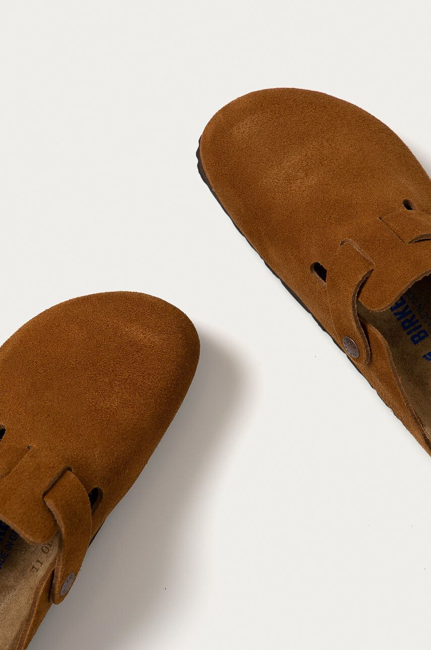 Birkenstock Semišové šľapky Arizona pánske čierna farba - Pepit.sk