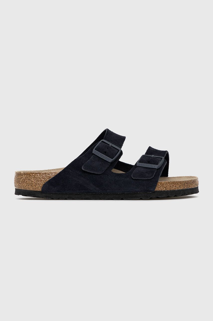 Birkenstock Semišové šľapky Arizona 1020732.Midnight-Midnight tmavomodrá farba - Pepit.sk