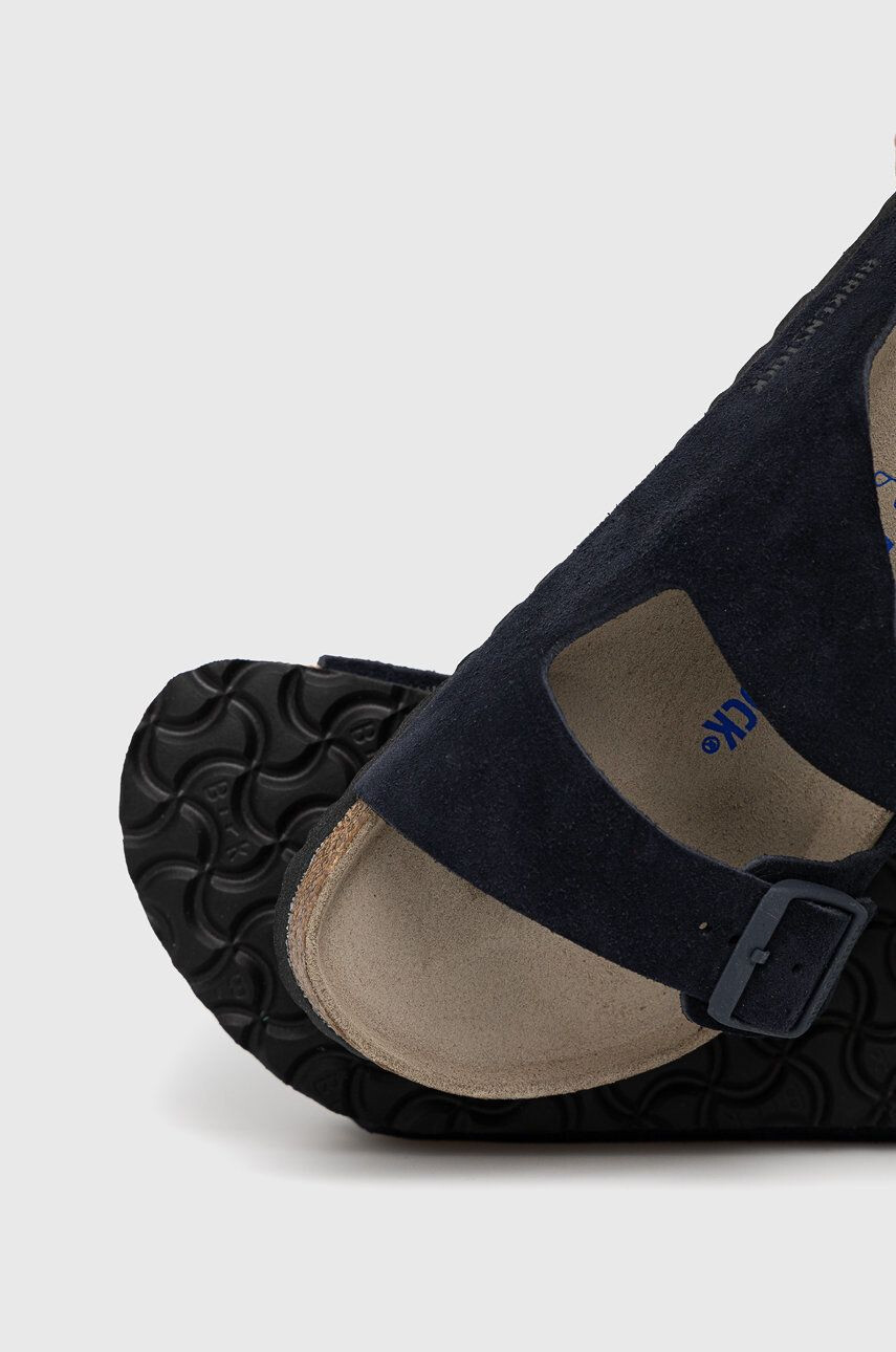 Birkenstock Semišové šľapky Arizona 1020732.Midnight-Midnight tmavomodrá farba - Pepit.sk