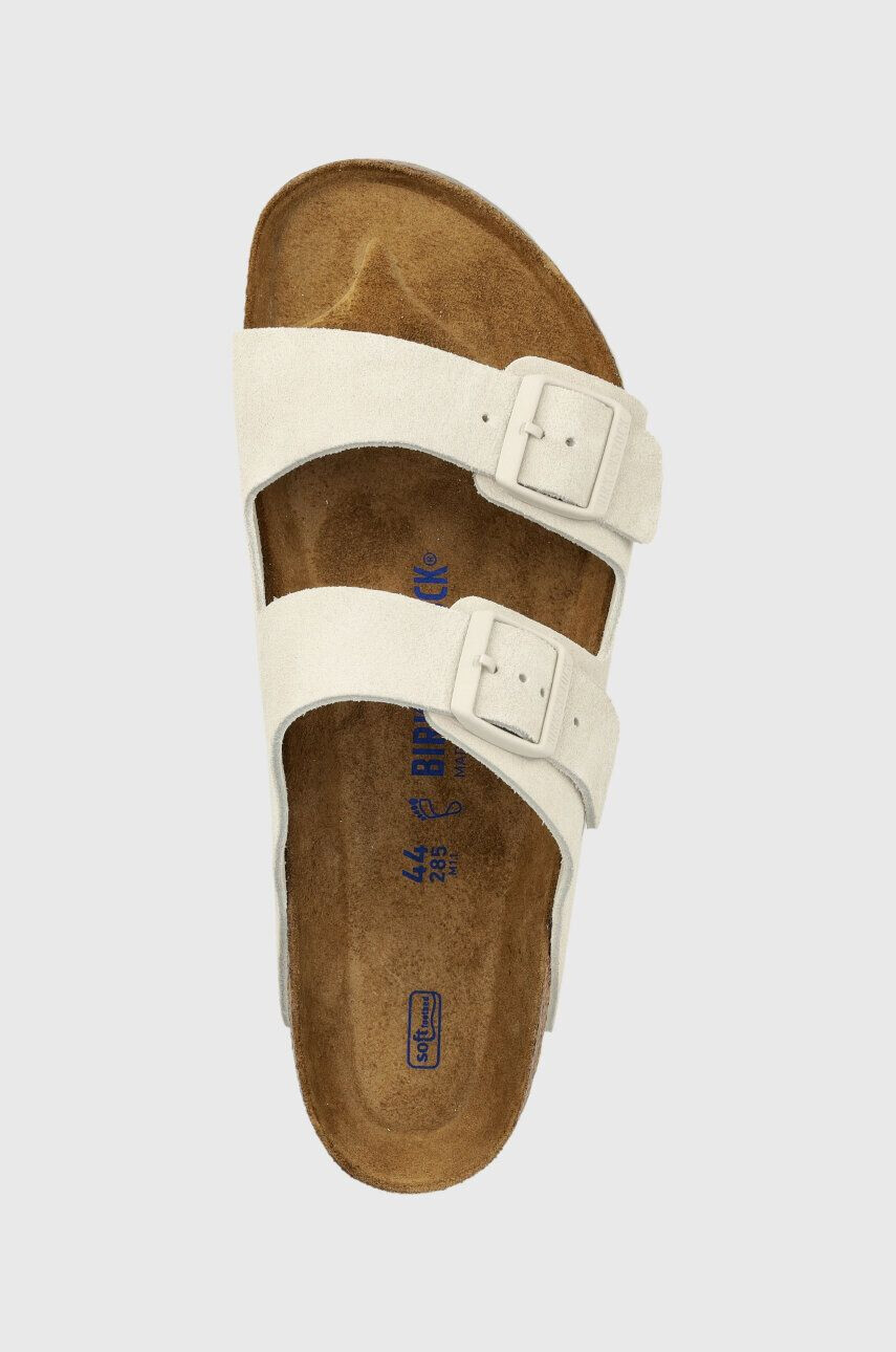 Birkenstock Semišové šľapky Arizona 1024554-lgrey pánske šedá farba - Pepit.sk