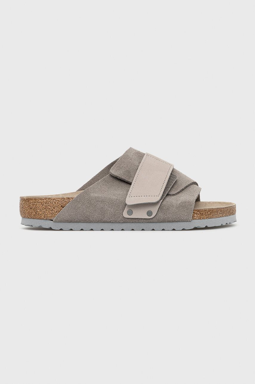 Birkenstock Semišové šľapky KYOTO pánske čierna farba 1020388 - Pepit.sk