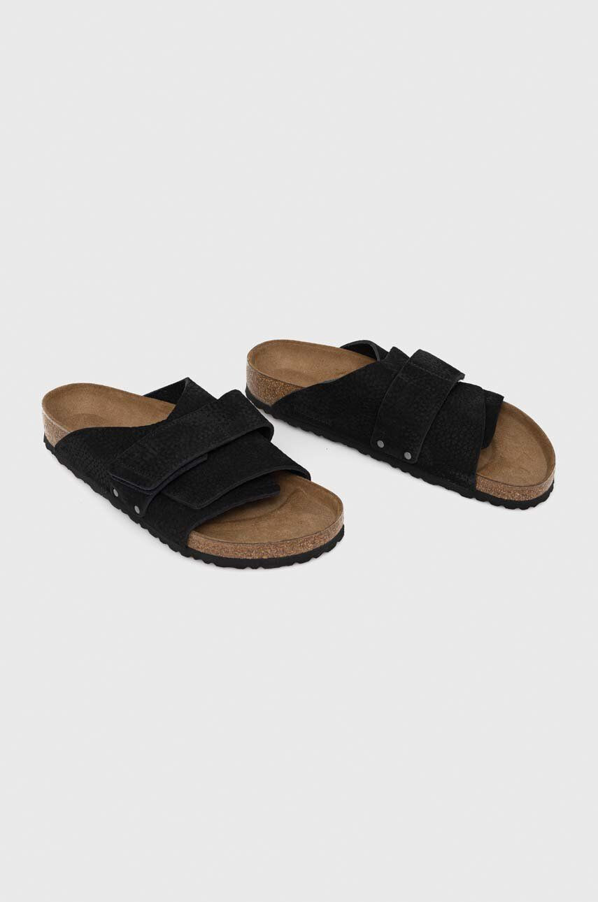 Birkenstock Semišové šľapky KYOTO pánske čierna farba 1020388 - Pepit.sk