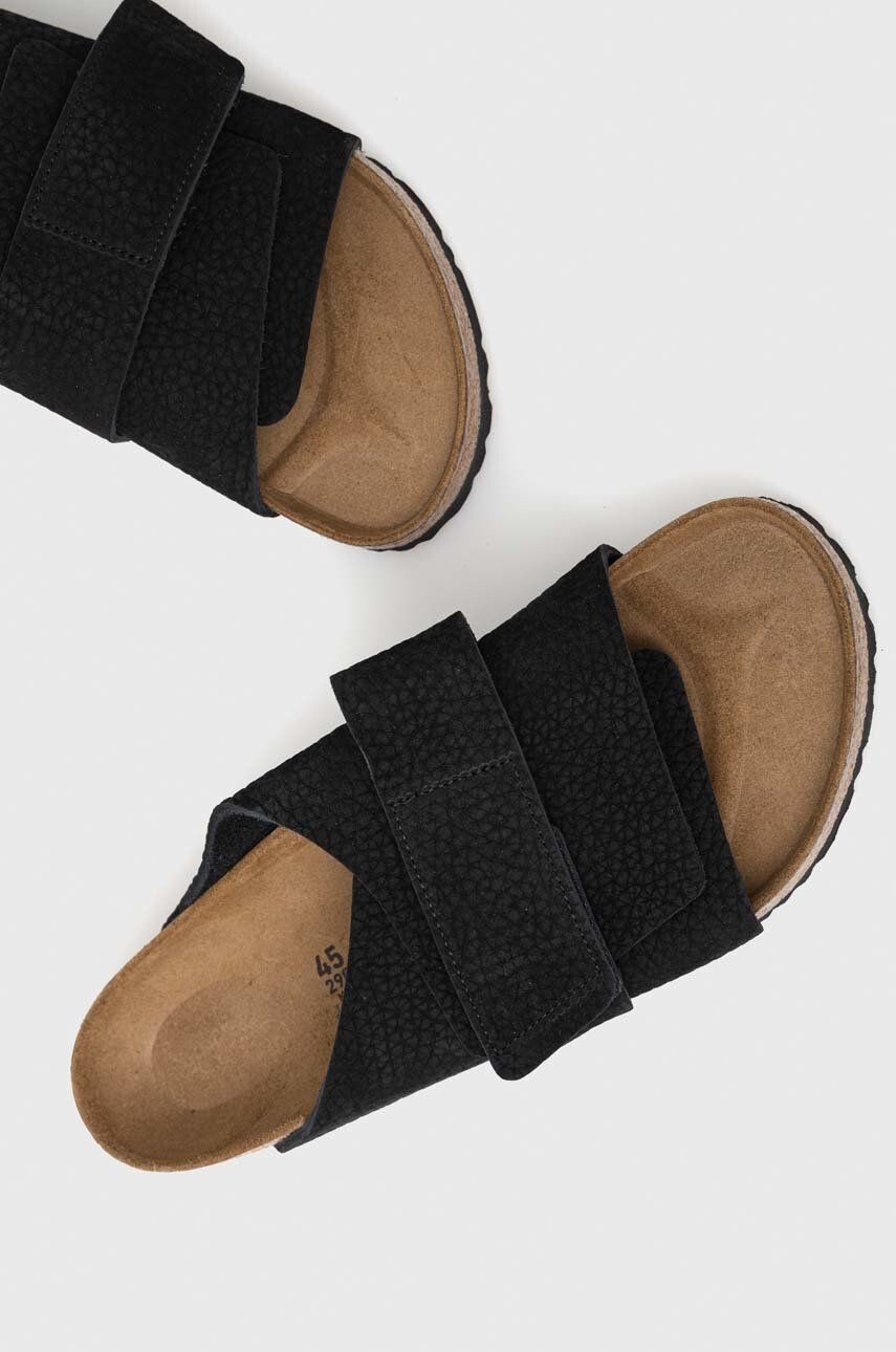 Birkenstock Semišové šľapky KYOTO pánske čierna farba 1020388 - Pepit.sk