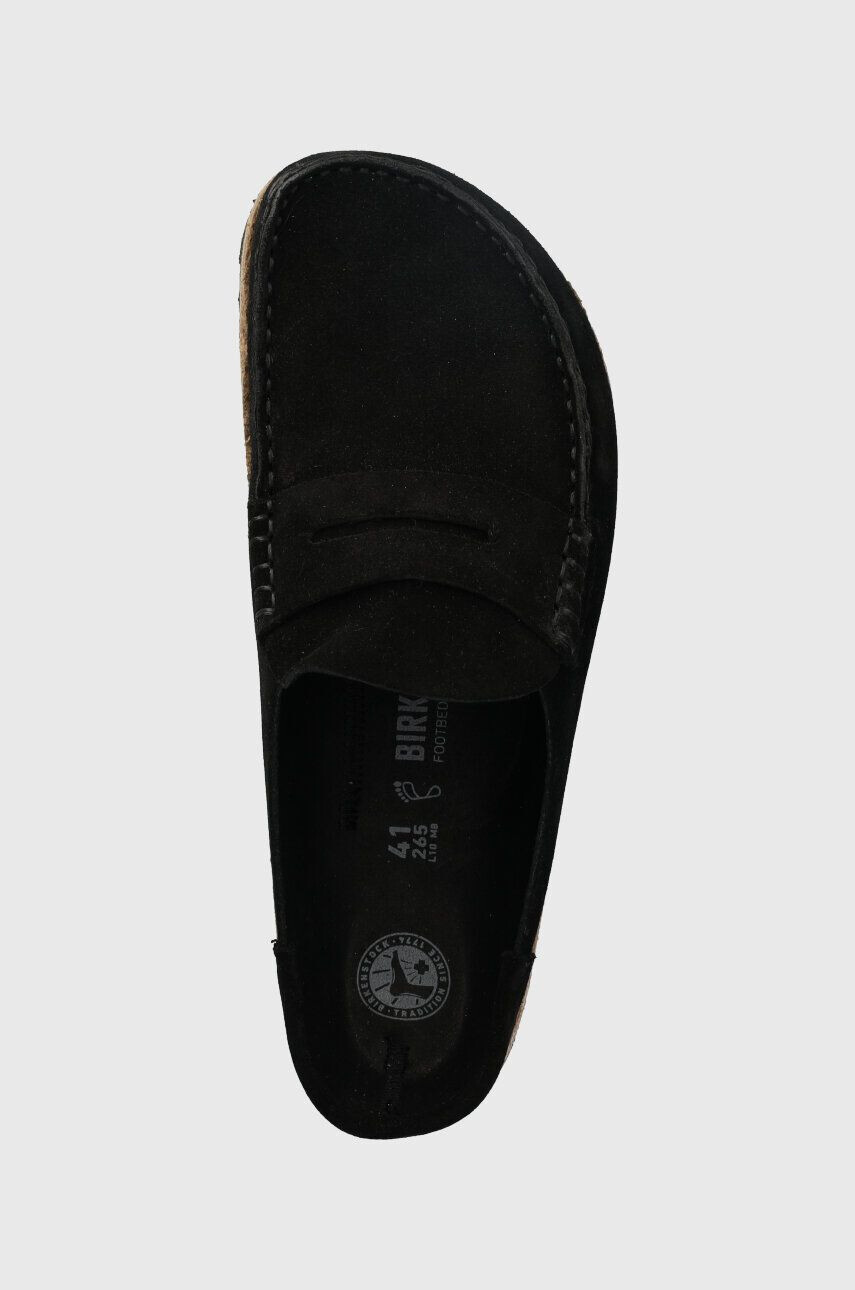 Birkenstock Semišové šľapky NAPLES pánske čierna farba 1024880 - Pepit.sk