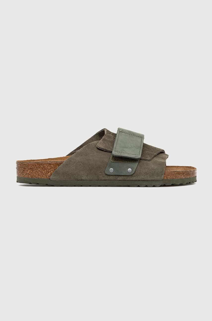 Birkenstock Semišové šľapky X PAPILLIO Arizona Kyoto zelená farba 1023831 - Pepit.sk