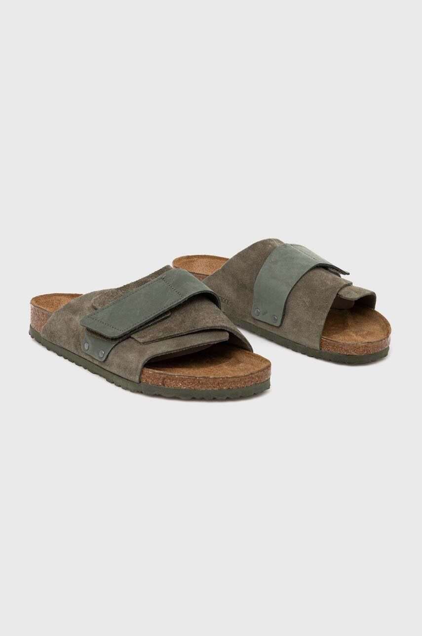 Birkenstock Semišové šľapky X PAPILLIO Arizona Kyoto zelená farba 1023831 - Pepit.sk