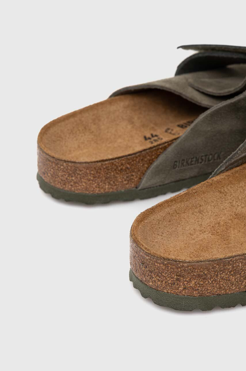 Birkenstock Semišové šľapky X PAPILLIO Arizona Kyoto zelená farba 1023831 - Pepit.sk