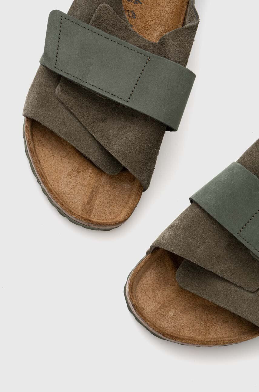 Birkenstock Semišové šľapky X PAPILLIO Arizona Kyoto zelená farba 1023831 - Pepit.sk