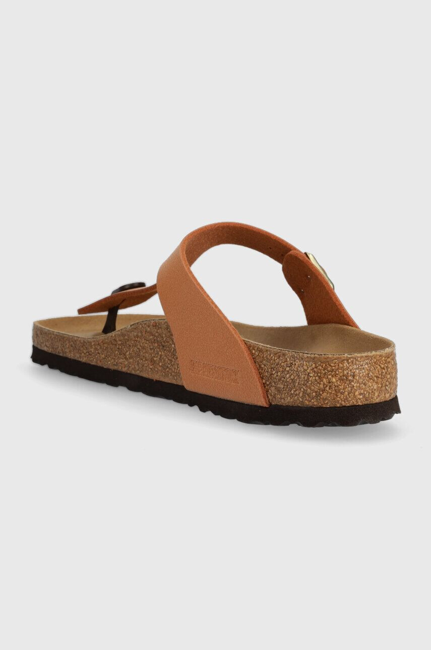 Birkenstock Žabky 1025062-gbrown dámske hnedá farba na plochom podpätku - Pepit.sk