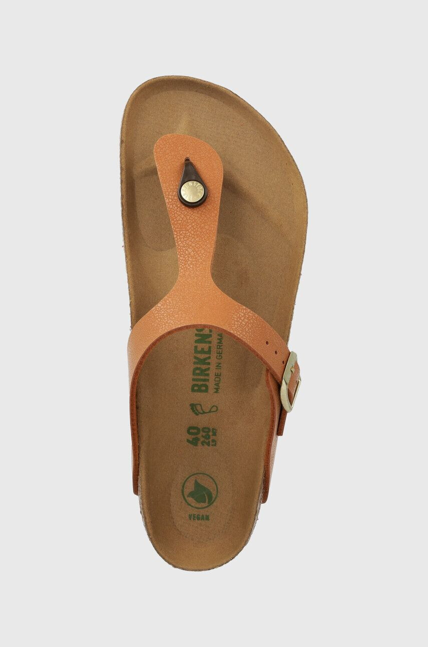 Birkenstock Žabky 1025062-gbrown dámske hnedá farba na plochom podpätku - Pepit.sk