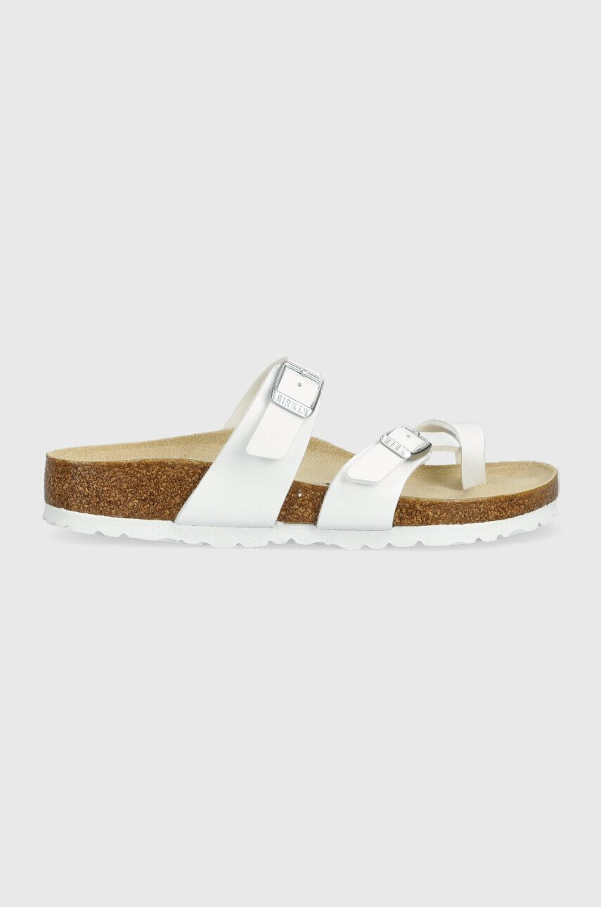 Birkenstock Žabky 0071053-white dámske biela farba na platforme - Pepit.sk