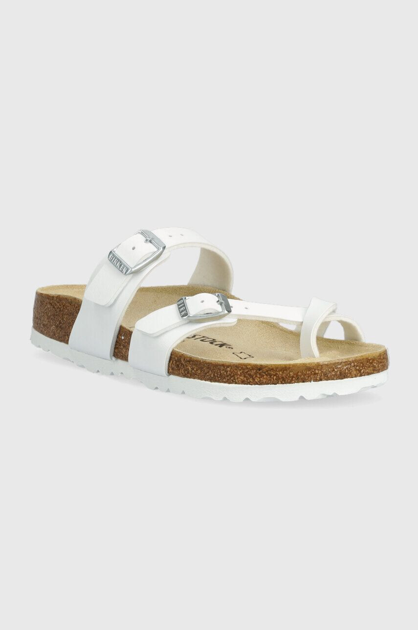 Birkenstock Žabky 0071053-white dámske biela farba na platforme - Pepit.sk