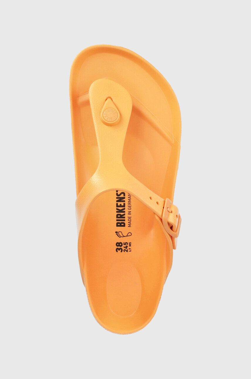 Birkenstock Žabky Gizeh dámske oranžová farba na plochom podpätku 1025599 - Pepit.sk