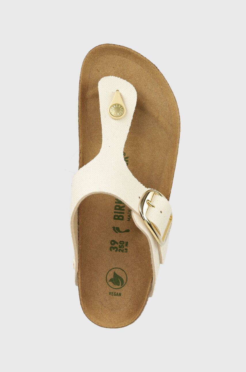 Birkenstock Žabky Gizeh dámske béžová farba na plochom podpätku 1025503 - Pepit.sk