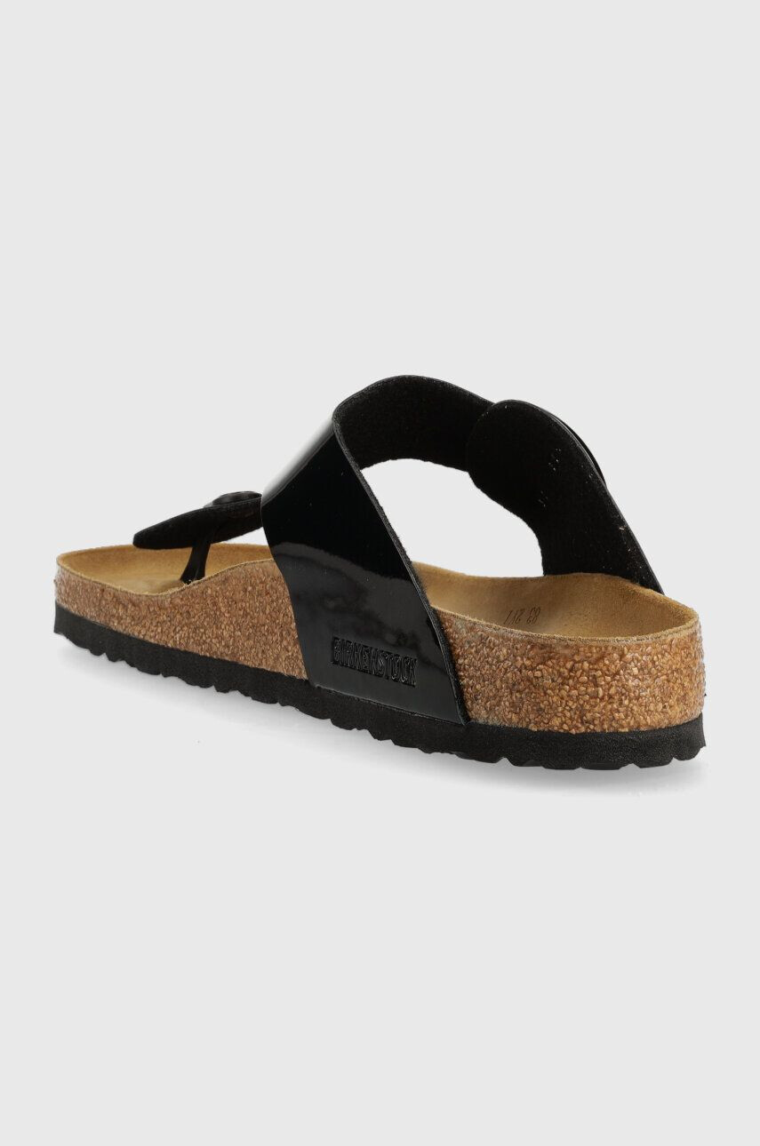 Birkenstock Žabky Gizeh dámske čierna farba na plochom podpätku 1026135 - Pepit.sk