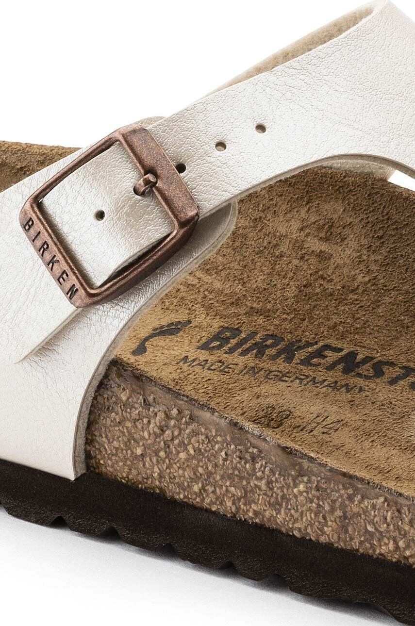 Birkenstock Žabky Gizeh 943873-pearl.wht dámske béžová farba na plochom podpätku - Pepit.sk