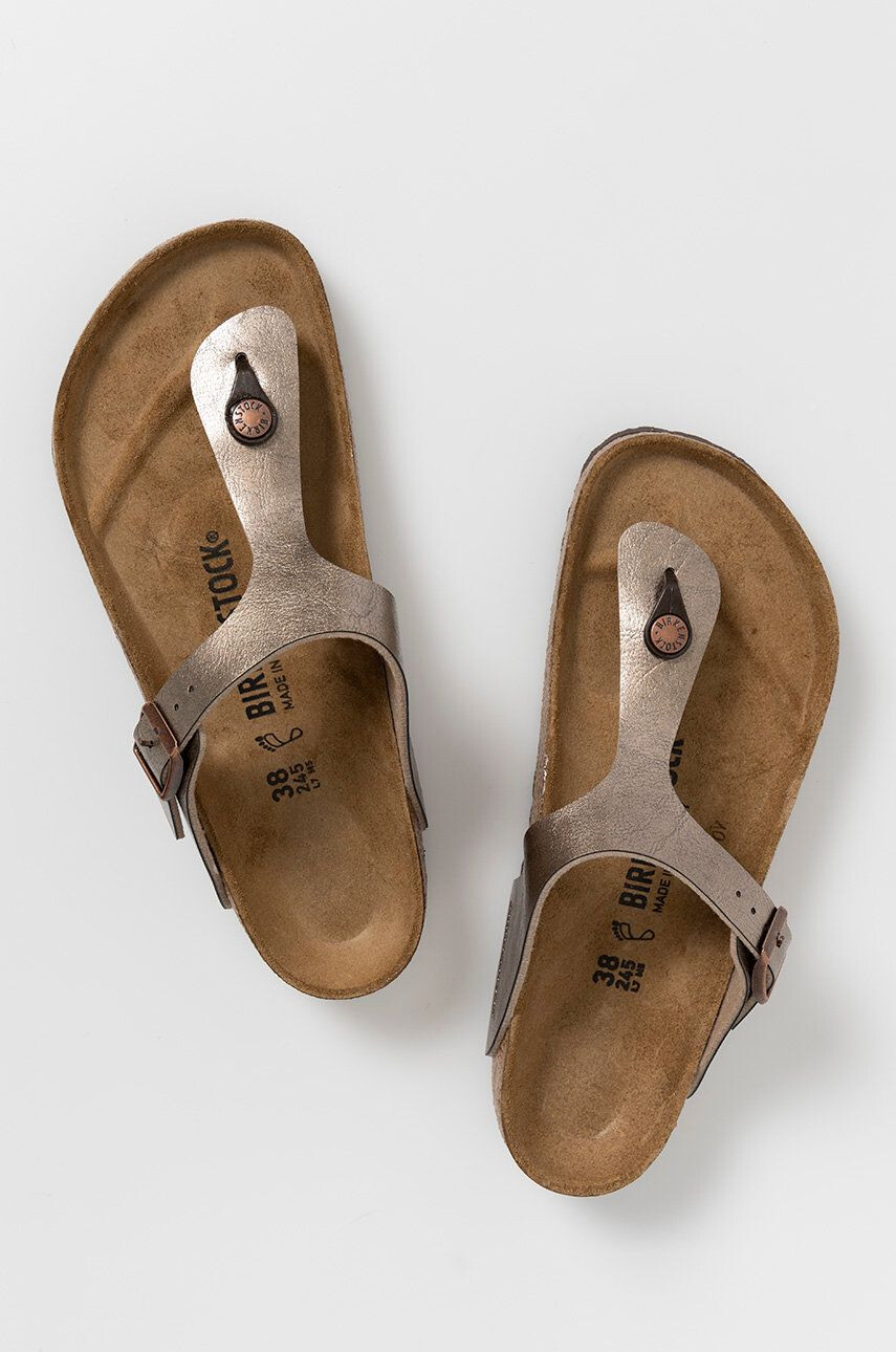 Birkenstock Žabky 1016144-Graceful.T dámske béžová farba na plochom podpätku - Pepit.sk