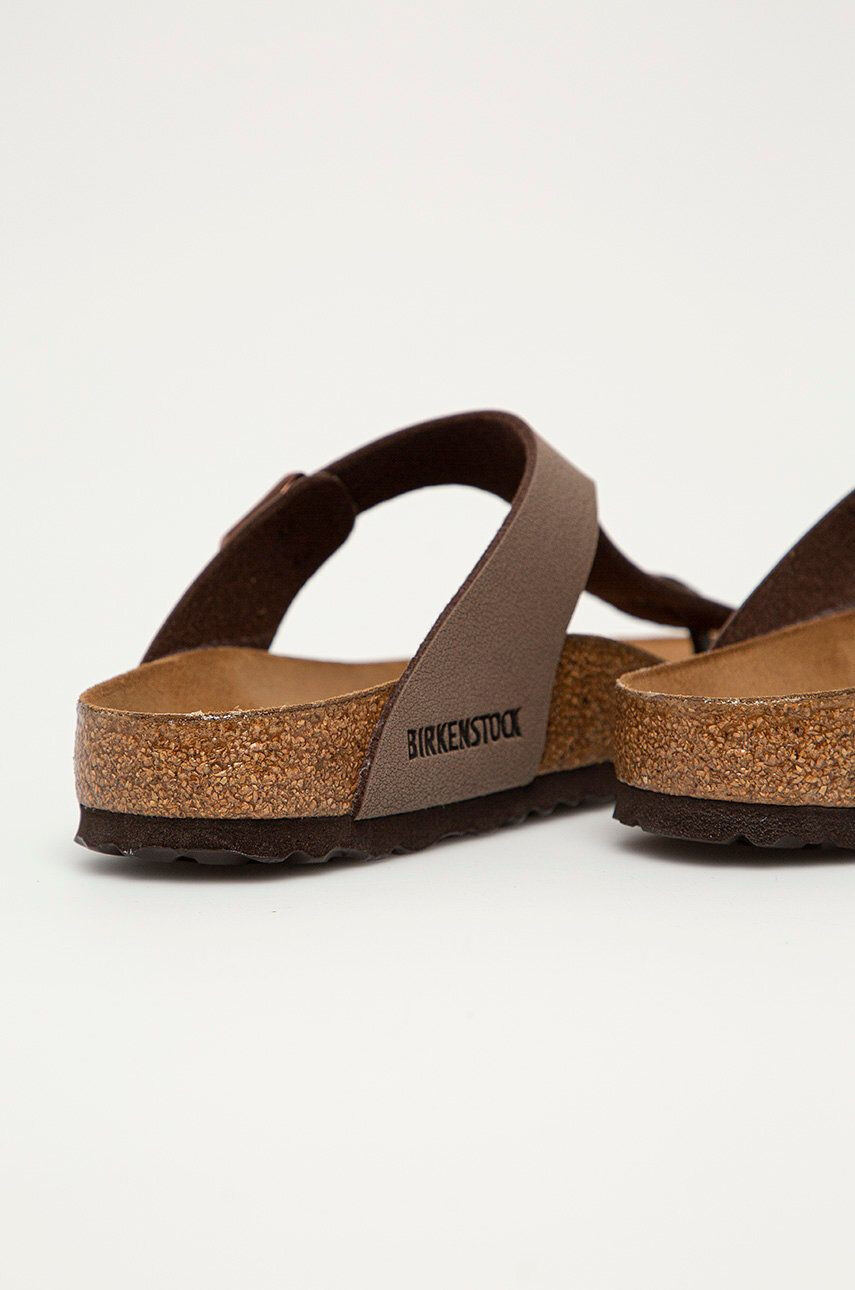 Birkenstock Žabky Gizeh 43393-Stone dámske šedá farba na plochom podpätku - Pepit.sk