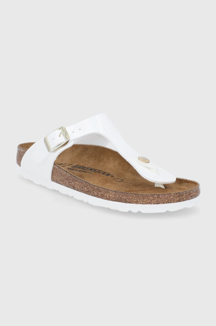 Birkenstock Žabky Gizeh 1005300-White dámske biela farba na plochom podpätku - Pepit.sk