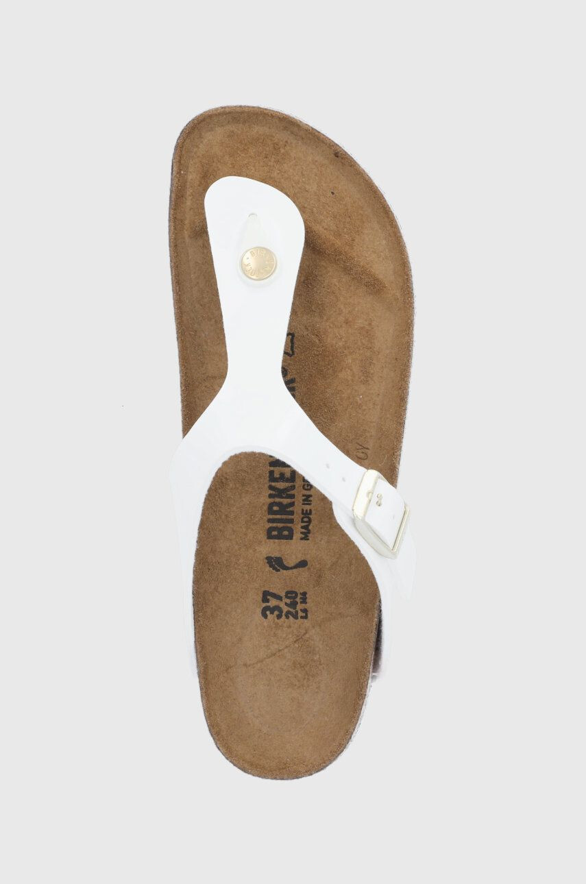 Birkenstock Žabky Gizeh 1005300-White dámske biela farba na plochom podpätku - Pepit.sk