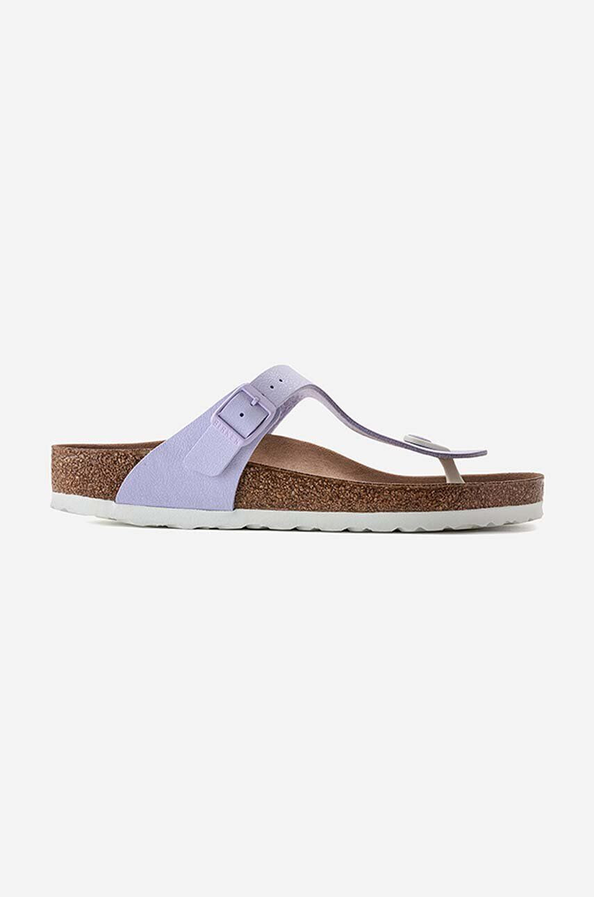 Birkenstock Žabky Gizeh BFBC Earthy 1022596-Purple dámske fialová farba na plochom podpätku - Pepit.sk