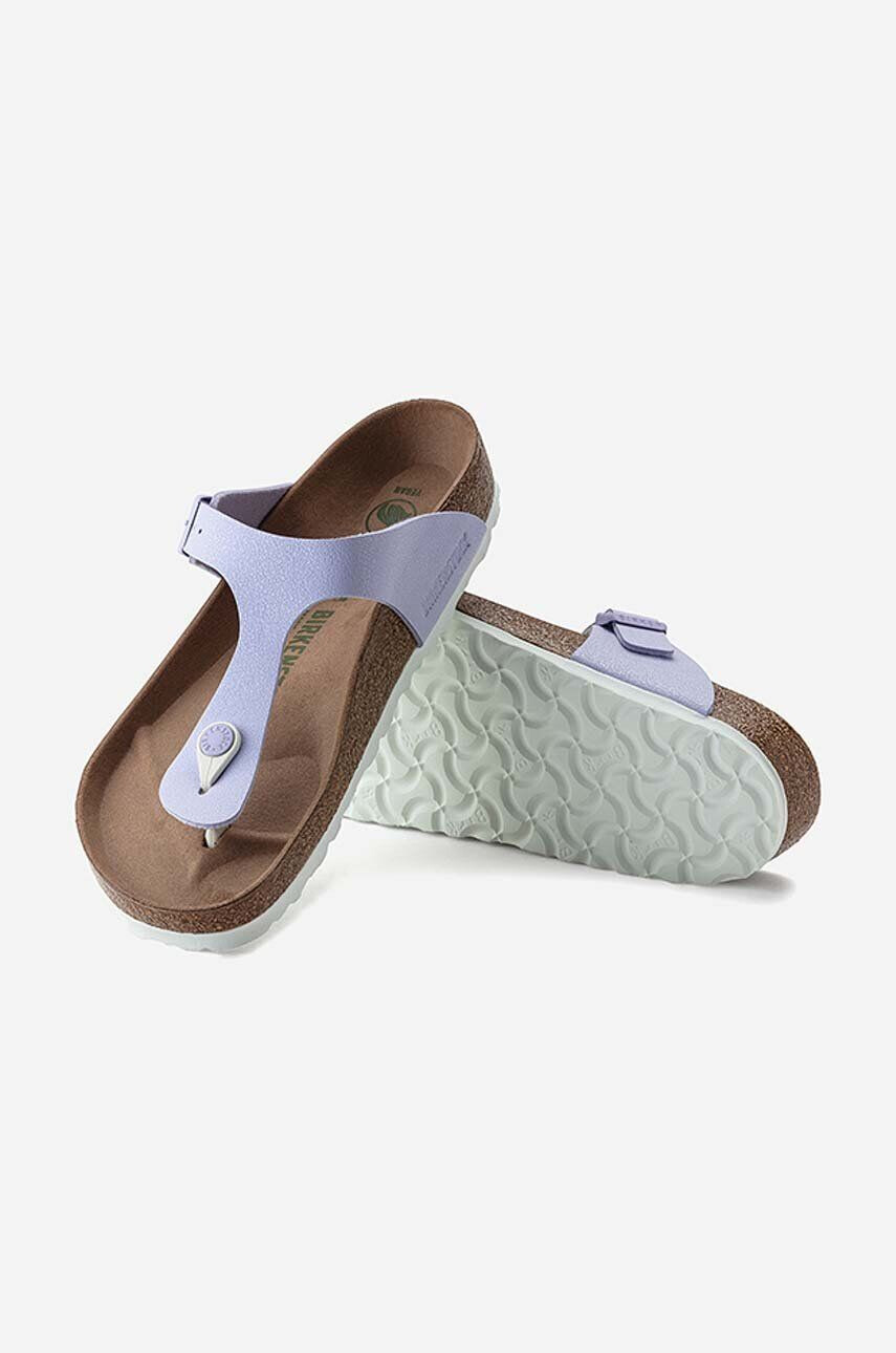 Birkenstock Žabky Gizeh BFBC Earthy 1022596-Purple dámske fialová farba na plochom podpätku - Pepit.sk