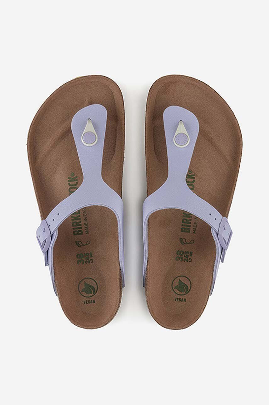 Birkenstock Žabky Gizeh BFBC Earthy 1022596-Purple dámske fialová farba na plochom podpätku - Pepit.sk