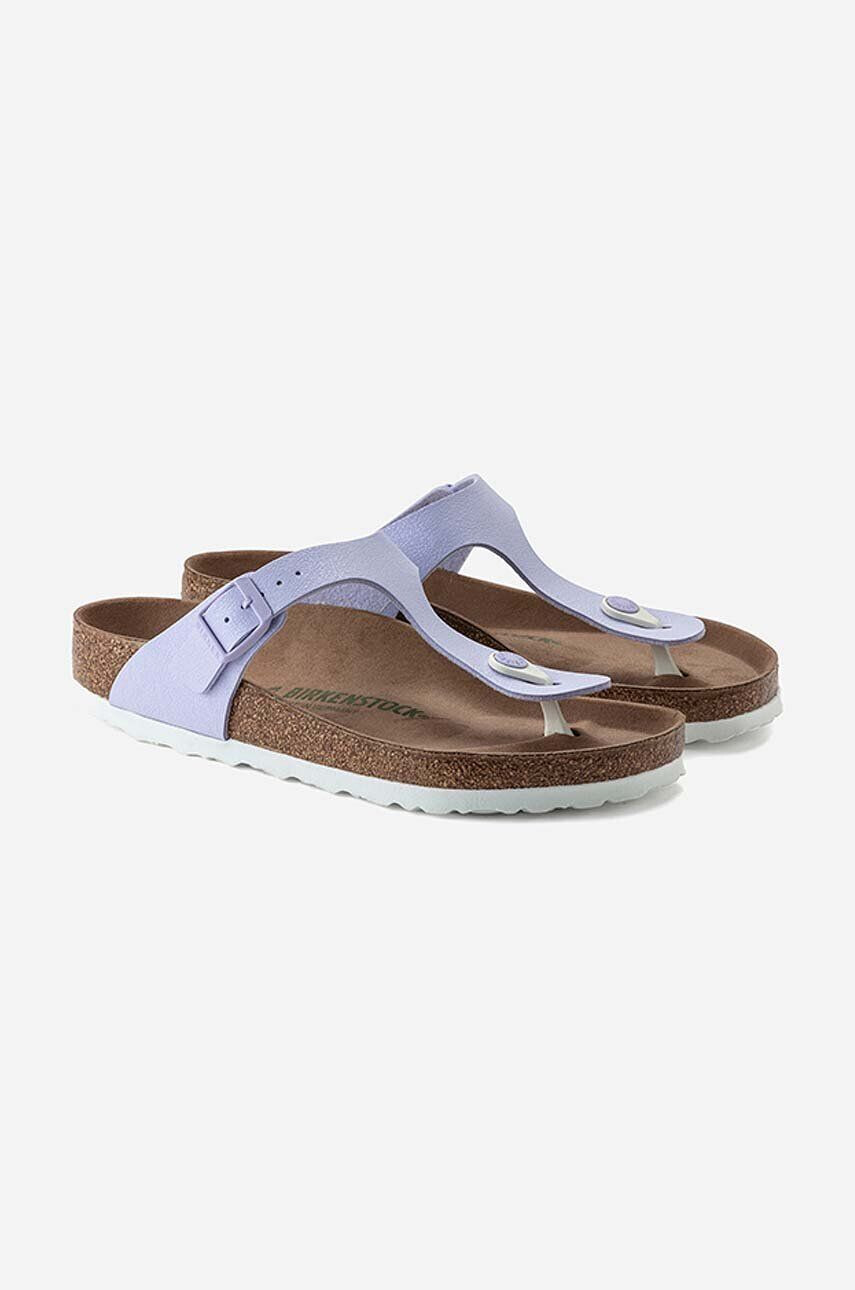 Birkenstock Žabky Gizeh BFBC Earthy 1022596-Purple dámske fialová farba na plochom podpätku - Pepit.sk