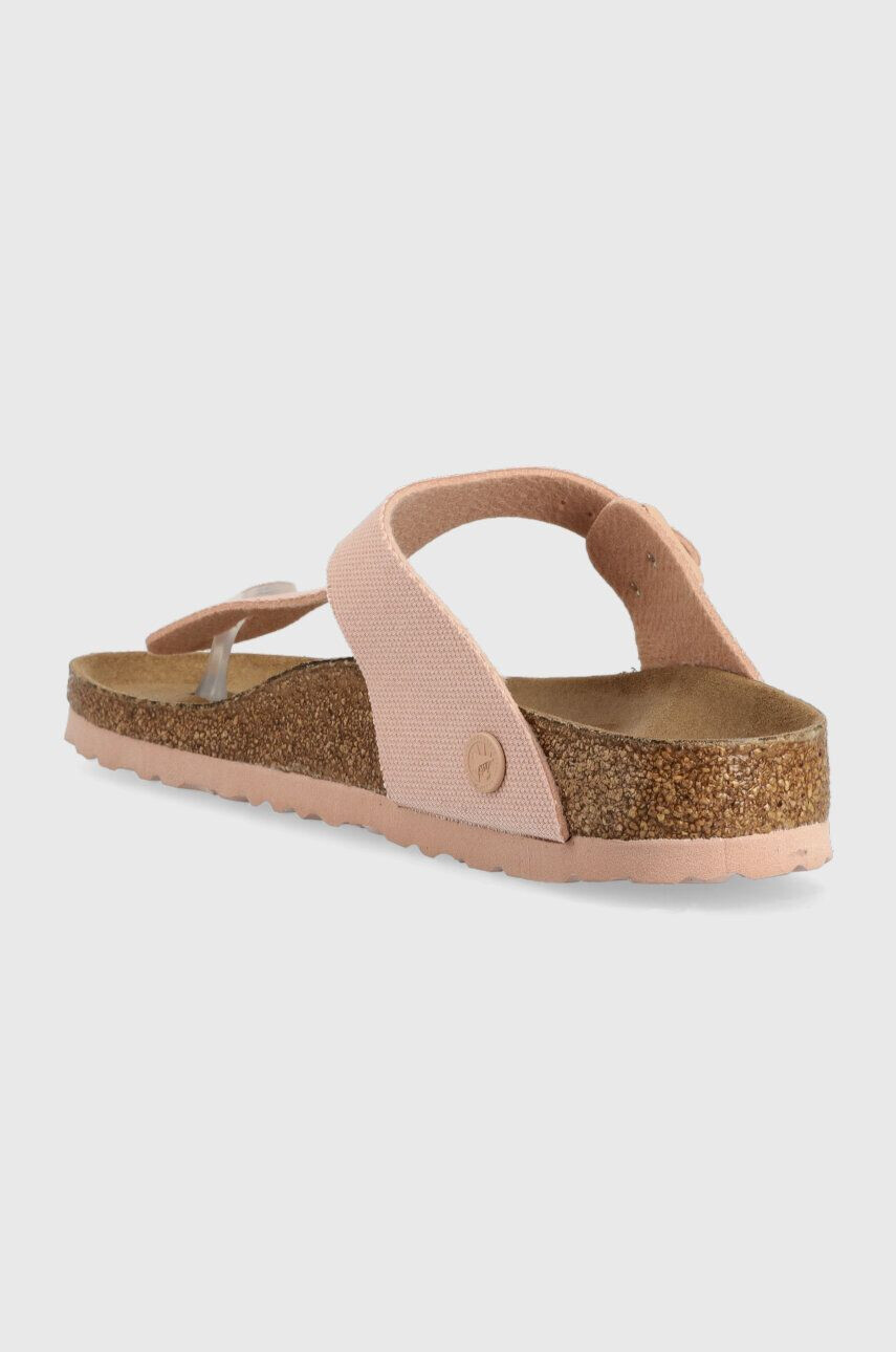 Birkenstock Žabky Gizeh Rivet Logo dámske ružová farba na plochom podpätku 1024134 - Pepit.sk