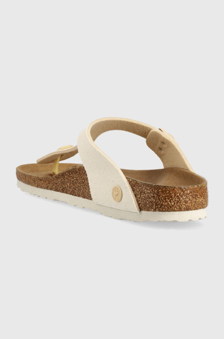 Birkenstock Žabky Gizeh Rivet Logo dámske béžová farba na plochom podpätku 1024085 - Pepit.sk