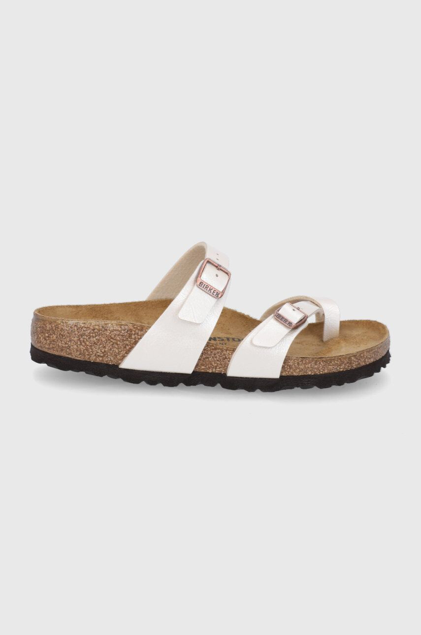 Birkenstock Žabky Mayari 1020664-White dámske krémová farba na plochom podpätku - Pepit.sk