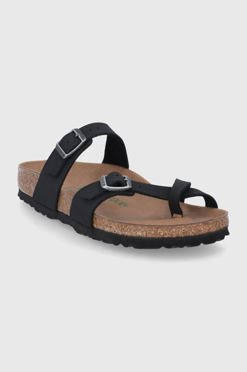 Birkenstock Žabky Mayari 1021231-Black dámske čierna farba na plochom podpätku - Pepit.sk