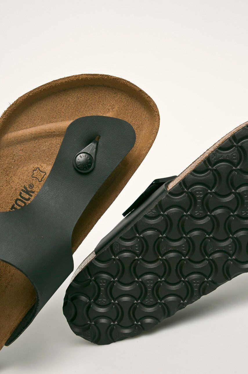 Birkenstock Žabky Ramses 44793.BLK-BLACK dámske čierna farba na plochom podpätku - Pepit.sk