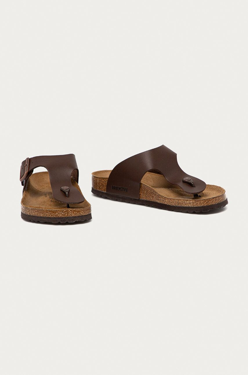 Birkenstock Žabky RAMSES 44703-darkbrown dámske hnedá farba na plochom podpätku 44703 - Pepit.sk