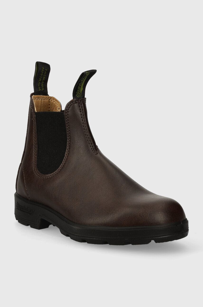 Blundstone Topánky chelsea 2116 dámske hnedá farba na plochom podpätku 2116.Vegan.Brown - Pepit.sk