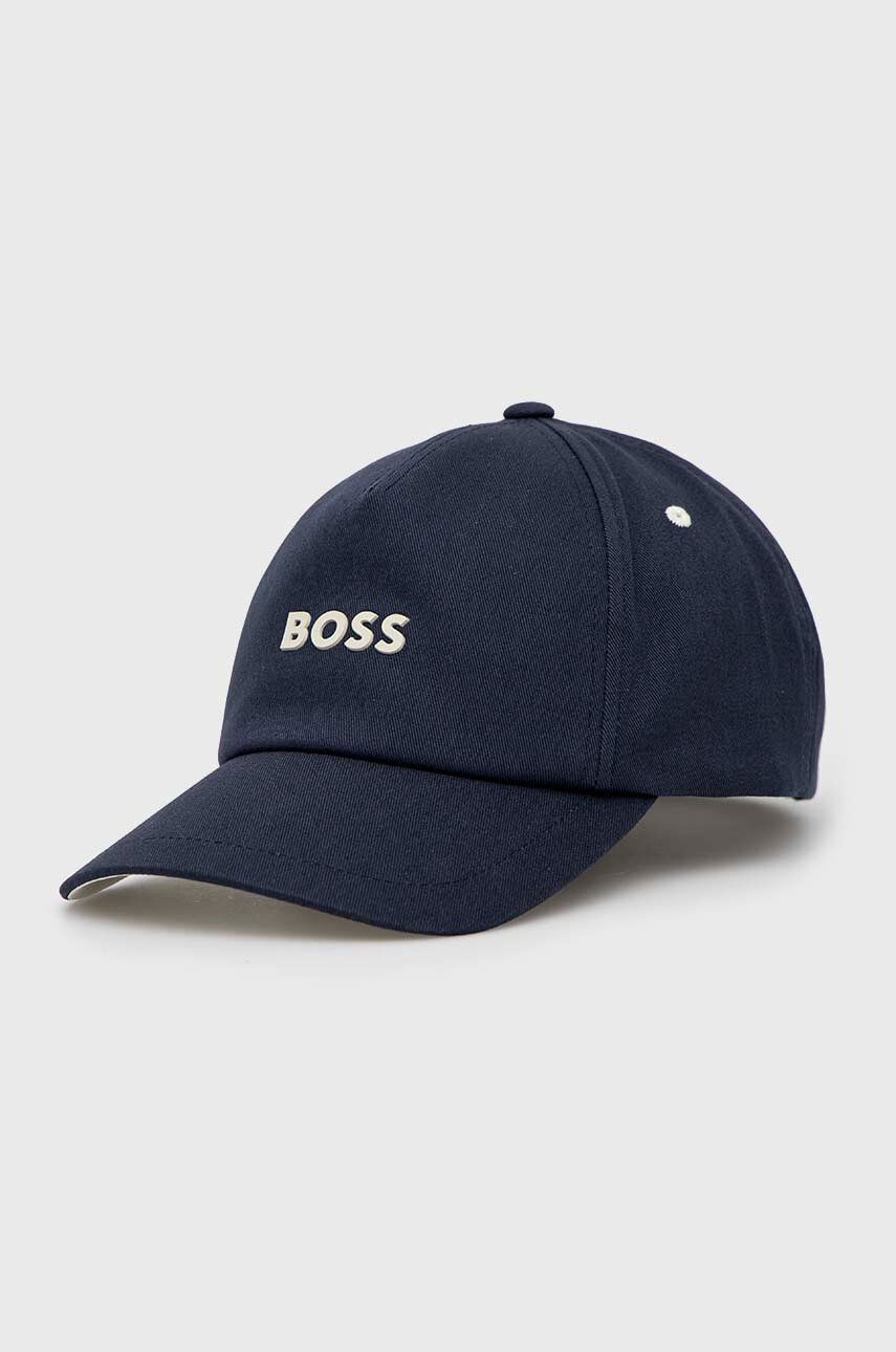 Boss Orange Bavlnená šiltovka BOSS BOSS CASUAL čierna farba s nášivkou - Pepit.sk