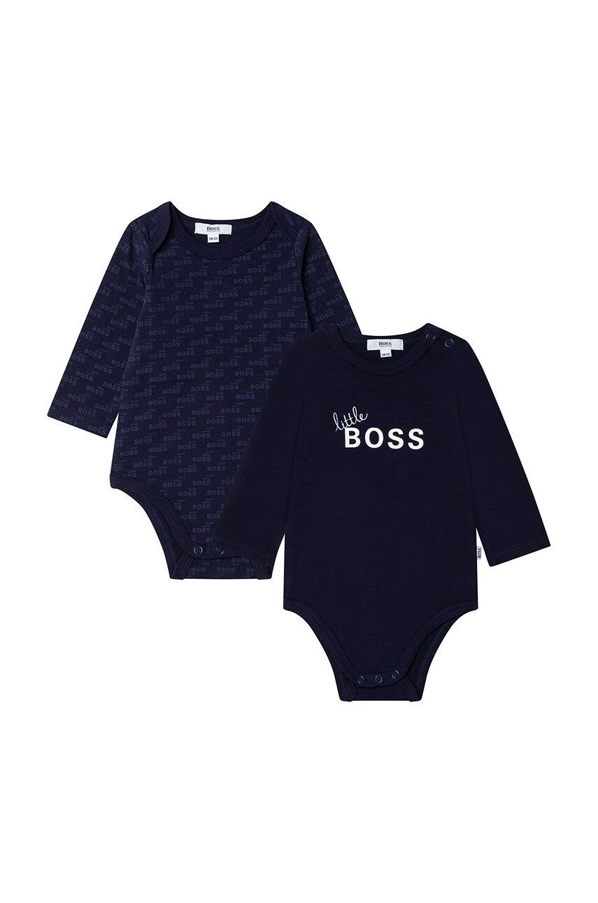 Boss Body pre bábätká (2-pack) tmavomodrá farba - Pepit.sk