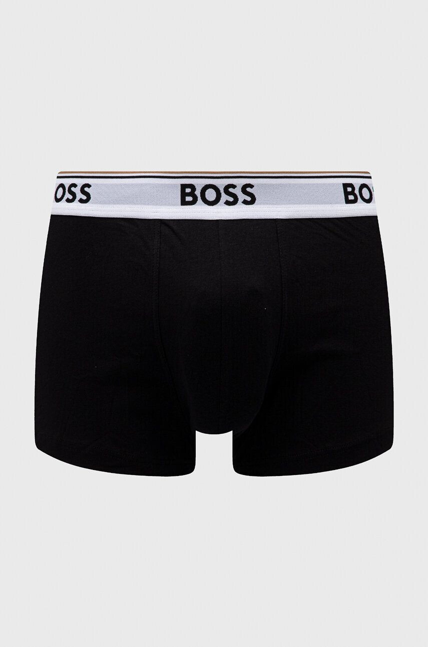 Boss Boxerky 3-pak pánske čierna farba - Pepit.sk