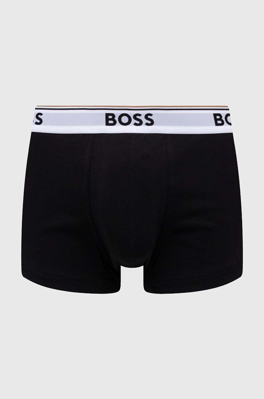 Boss Boxerky 3-pak pánske čierna farba - Pepit.sk