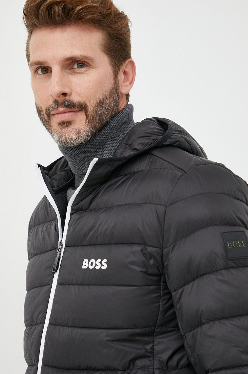 Boss Green Bunda BOSS BOSS ATHLEISURE pánska čierna farba prechodná - Pepit.sk